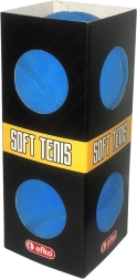 EFKO schuimballetjes voor softtennis blauw 6,5 cm - 2 stuks
