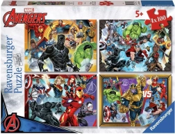 Ravensburger puzzel Marvel: Avengers 4x100 stukjes