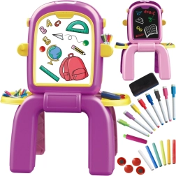 WOOPIE dubbele kinder tekenbord 2-in-1 met accessoires