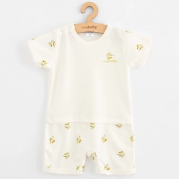 New Baby zomerse baby onesie van biologische katoen olijven