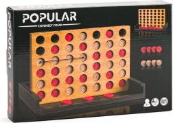 Populair houten spel Vier op een rij
