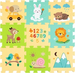 Petite&Mars schuimvloer puzzelmat Nexli forest friends (9 stukjes)