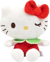Hello Kitty Macedonia geurende pluchen knuffel 12 cm – aardbei