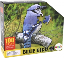 Puzzel 100 stukjes blauwe vogel