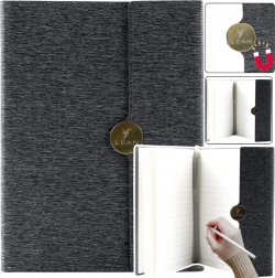 zwarte A5 gelijnd magnetische kantoorschrift