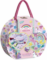 Creatieve set 2-in-1 Unicorn – diamond painting en armbandjes maken
