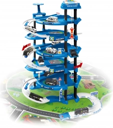 XXL politieparkeerset + speelmat stad, 82 onderdelen