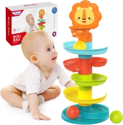 Woopie Baby knikkerbaan met leeuwtje