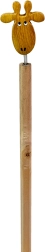Houten potlood met giraffekop