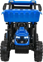 Kinder Tractor MEGA met Aanhanger Blauw