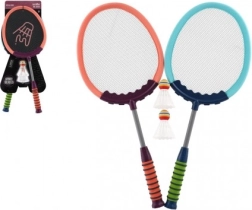 Kinder-badmintonset 2 rackets en 2 shuttles, 60 cm