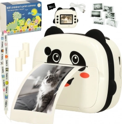 Kinder instantcamera met thermische printer Panda + 32GB kaart en papier
