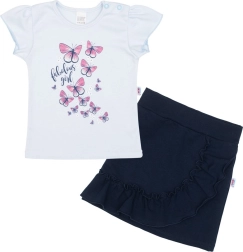 Babyshirt met rokje New Baby Butterflies blauw 62 (3–6 m)