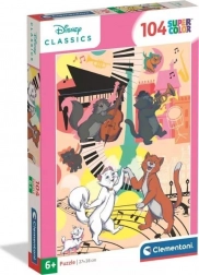 Clementoni puzzel Aristokatten 104 stukjes