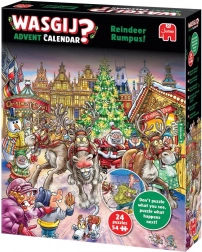 adventskalender puzzel wasgij dolle rendieren 24×54 stukjes