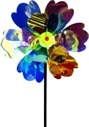 Kleurige windmolen 50 × 28 cm