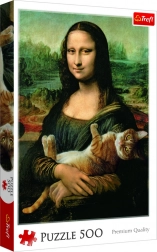 Puzzel Mona Lisa en kat Mruczek