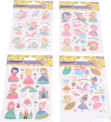 Tattoostickers voor kinderen 10,5 × 15 cm – meisjesmotieven