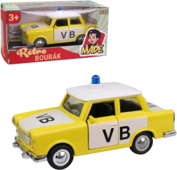 Auto Trabant Politie Metaal 12 cm