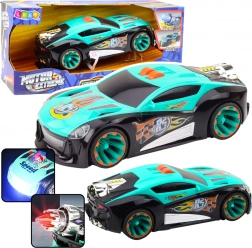 Raceauto met raket Licht- en geluidseffecten