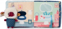 Textiel boekje met vingerpop – welterusten met schaapje YVON van LILLIPUTIENS