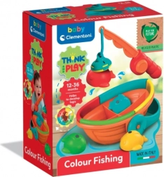 Logisch spel vissen met hengel en bootje CLEMENTONI