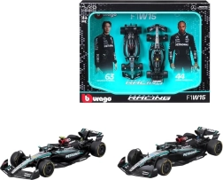 Bburago raceset 1:43 MERCEDES-AMG F1 W15 – Lewis Hamilton en George Russell (2024)