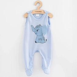 Babykatoenen boxpakje New Baby Happy Elephant blauw 56 (0–3 m)