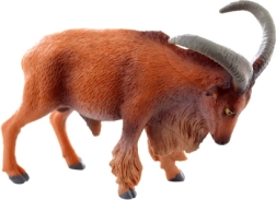 Kunststof figuur van een moeflon met realistische hoorns