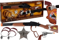 cowboyset voor kinderen met geweer, revolver en accessoires