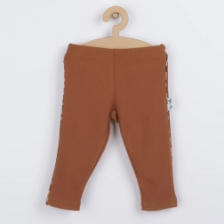 Baby katoenen leggings Nicol Mia bruin