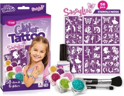 SassyLue grote set glinsterende tattoos voor meisjes