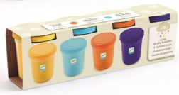 Kleurige boetseerklei DJECO - 4 natuurlijke kleuren