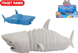 Antistress fidget haai Klik Klak 18 cm – 2 kleuren
