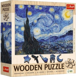 Houten puzzel Vincent van Gogh - Sterrennacht 200 stukjes