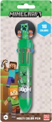 Minecraft kleurrijke pen met topper