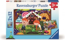 Ravensburger puzzel Magische sprookjeswereld 2×12 stukjes