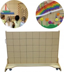 MASTERKIDZ vrijstaande creatieve STEM-bord 166 × 125 cm