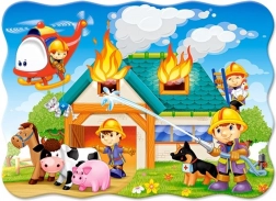 Puzzel Brandweerkazerne in actie 30 stukken