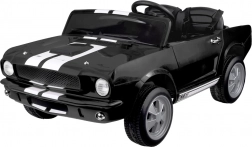 tweepersoons elektrische Shelby GT350 kinderauto met gordels en afstandsbediening – zwart