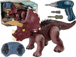 demontabele dinosaurus met boormachine en afstandsbediening