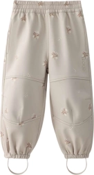 Kinder-softshellbroek LEOKID Vic Silver Cloud Flower – Maat 104