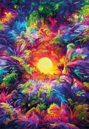 Vijfhonderddelige puzzel Psychedelische jungle van CLEMENTONI