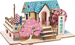 Woodcraft houten 3D-puzzel Lentehuis