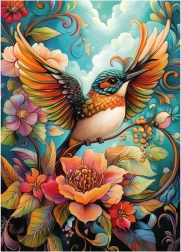 DINO puzzel Vogeltje XL 500 stukjes