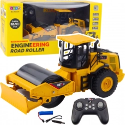 Op afstand bestuurbare gele wals