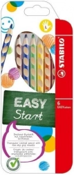 Stabilo EASYcolors set kleurpotloden voor linkshandigen, 6 stuks