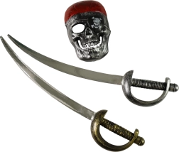 Piratenset met zwaarden en masker voor kinderen