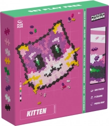 Plus-Plus puzzel op nummer – katje, 500 stukjes