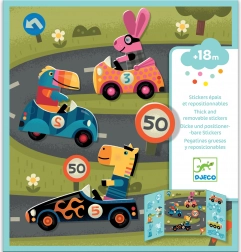 Verplaatsbare stickers voor de kleinste formule